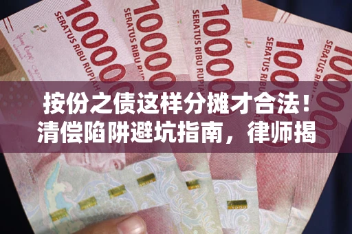 济南按份之债这样分摊才合法！清偿陷阱避坑指南，律师揭秘关键条款