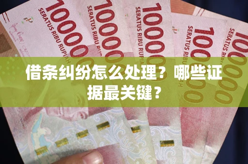 济南借条纠纷怎么处理？哪些证据最关键？