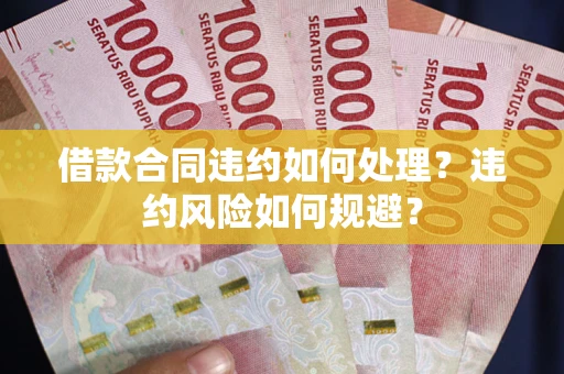 济南借款合同违约如何处理？违约风险如何规避？