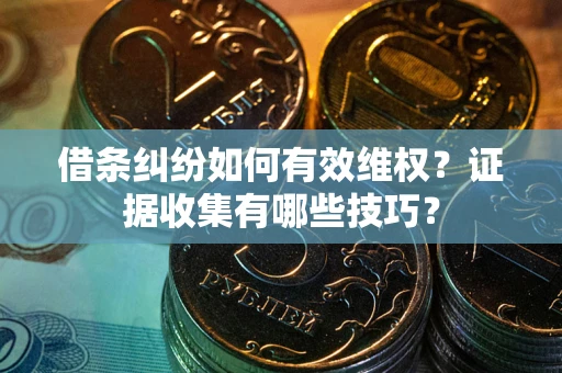 济南借条纠纷如何有效维权？证据收集有哪些技巧？