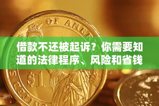 济南借款不还被起诉？你需要知道的法律程序、风险和省钱技巧
