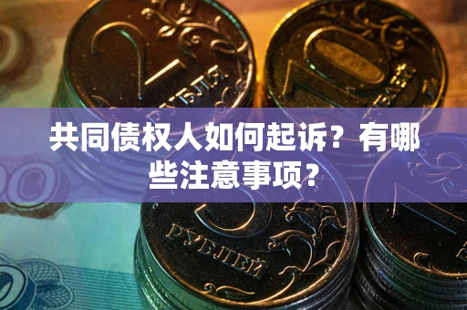 济南共同债权人如何起诉？有哪些注意事项？
